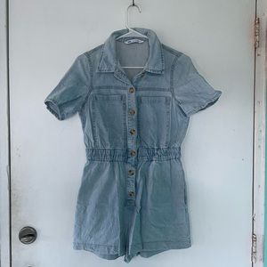 ZARA denim romper